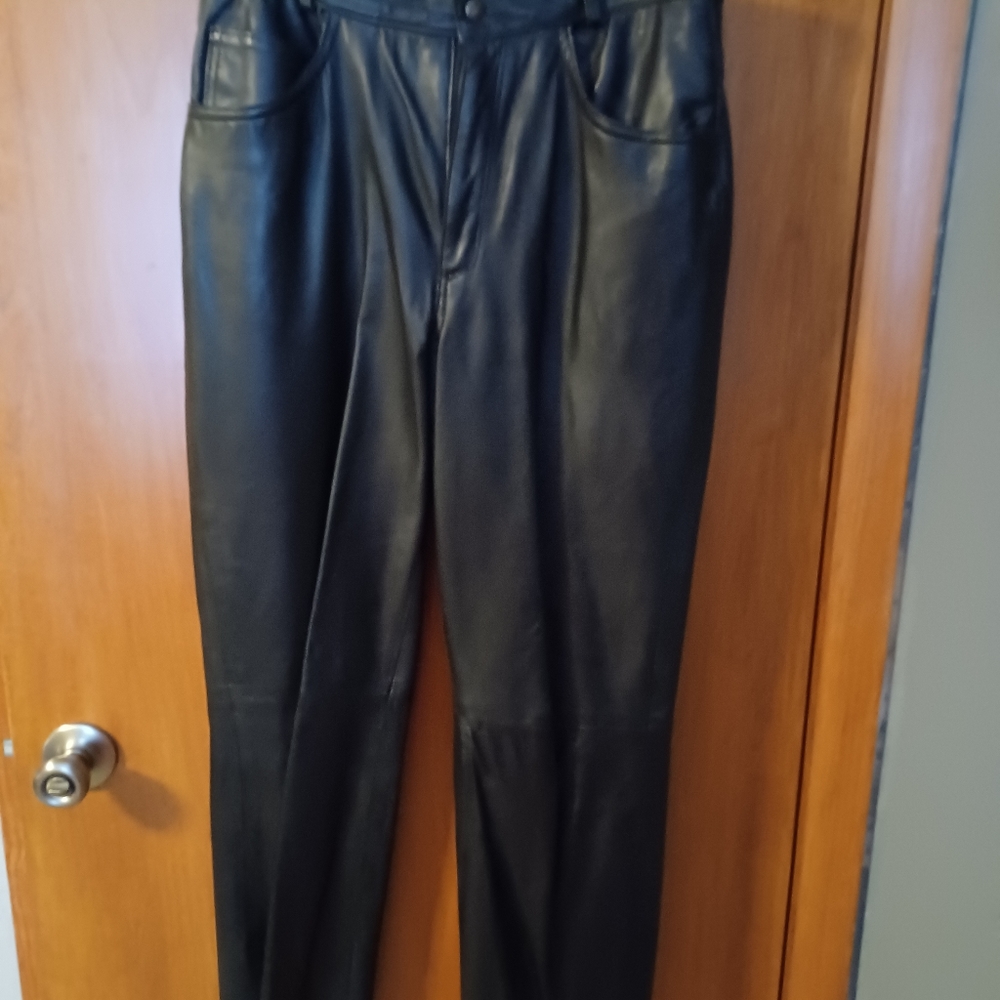 Damselle leather lined pants